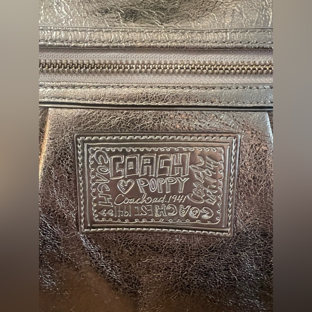 Coach Gold Poppy Tote - Picture 9 of 12